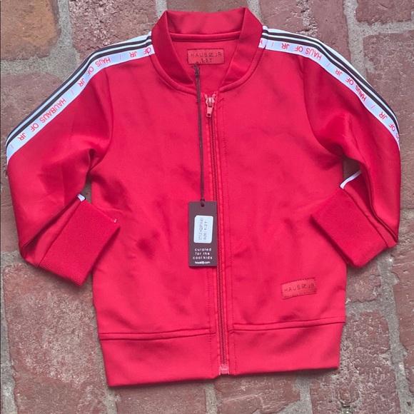 Haus of Jr Laurent Red Track Jacket Sz 1-2T NWT - Picture 3 of 14